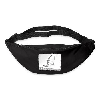 Windsurf Foil / Foiling Hand-Drawing Sketch - Bum bag - black - Front