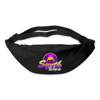 Synth-Wave Music Neon-Vibe Electrowave sunset - Gürteltasche - Schwarz - Vorne