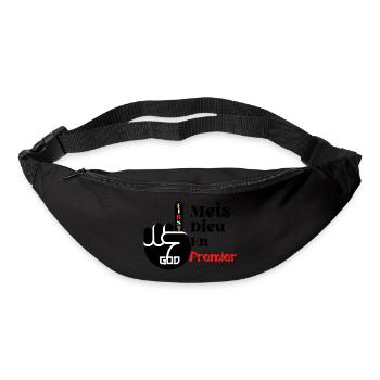 Setze Gott in den ersten - Gürteltasche - Schwarz - Vorne
