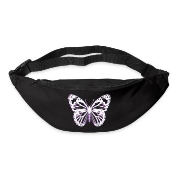 Schmetterling/Butterfly 3D - Gürteltasche - Schwarz - Vorne