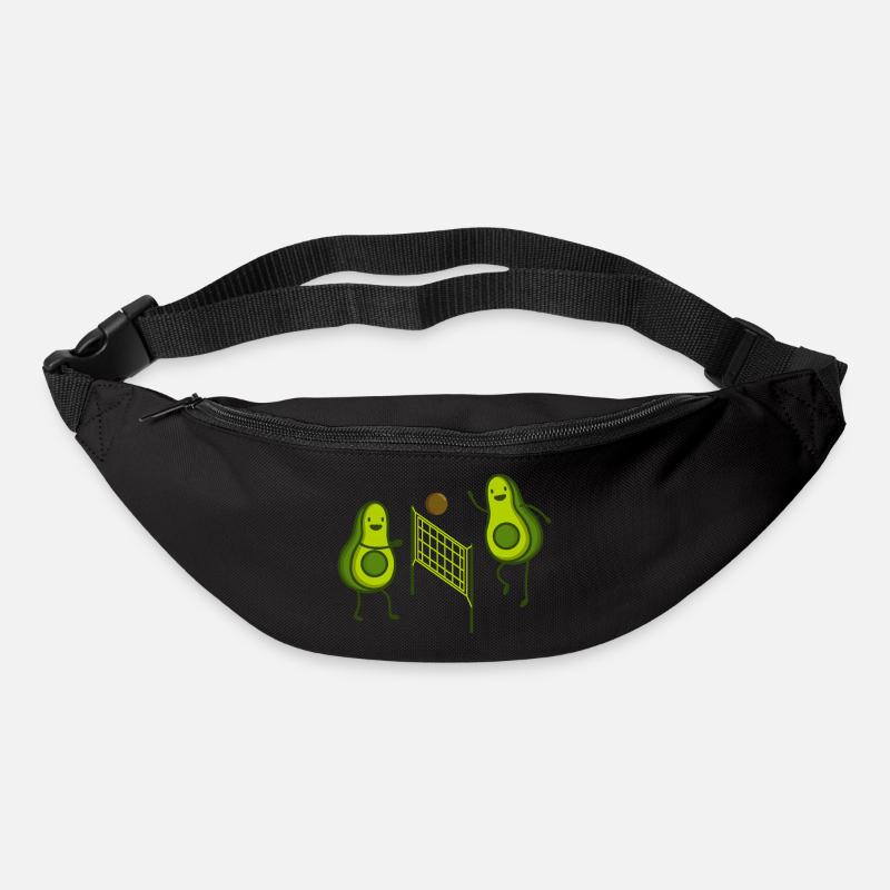 avocado volleyball - Gürteltasche - Schwarz