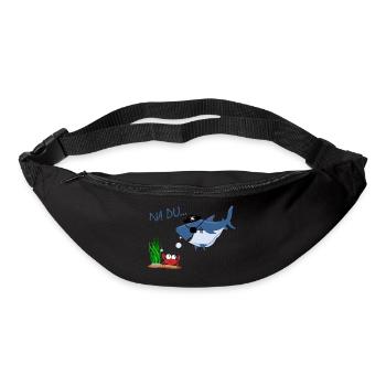 Nadu Weißer Hai trifft auf Krabbe - Gürteltasche - Schwarz - Vorne