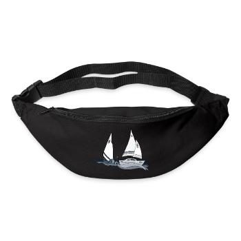 Segelboote - Gürteltasche - Schwarz - Vorne
