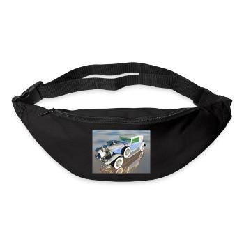 Oldtimer, Auto, Automobil, Geschenkidee - Gürteltasche - Schwarz - Vorne