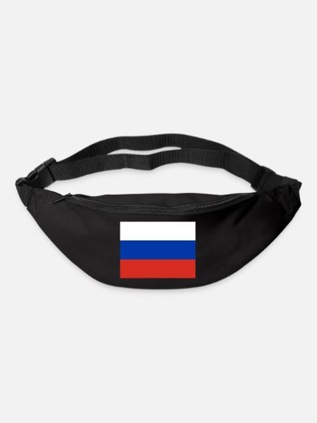 Drapeau russe - Sac banane - noir