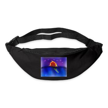 Sonnenuntergang im Meer - Gürteltasche - Schwarz - Vorne