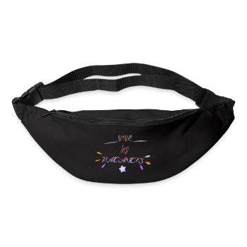 Vive les vacances shirt, voyage shirt - Sac banane - noir - Devant