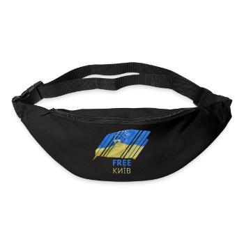 Free Київ T-Shirt Ukraine Flagge Frau Geschenk - Gürteltasche - Schwarz - Vorne