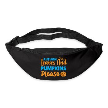 Autumn leaves and pumpkins please - halloween - Bum bag - black - Front