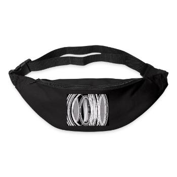 Cool black and white pattern design - Bum bag - black - Front