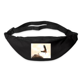 Störche - Gürteltasche - Schwarz - Vorne