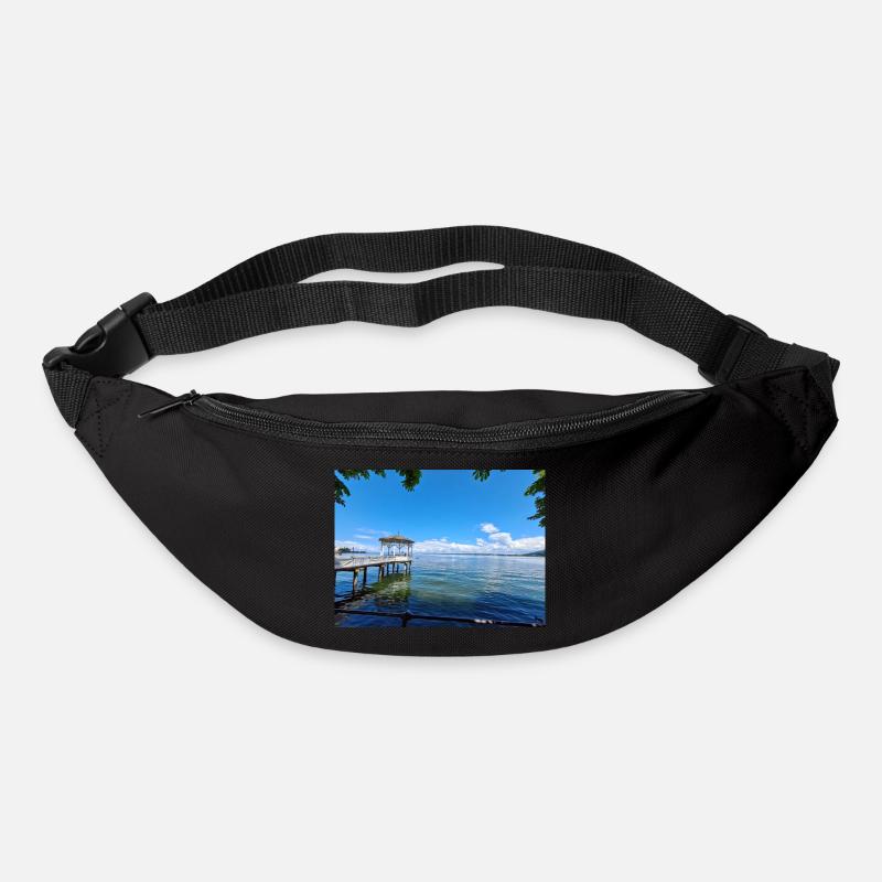 Schöne Aussicht auf See - Gürteltasche - Schwarz