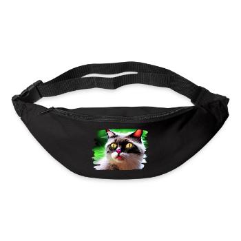 Cracy cat 4 - Gürteltasche - Schwarz - Vorne
