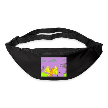 Animal du futur - Sac banane - noir - Devant