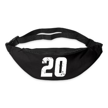 Cool Number 20 - 20 ans 20th Birthday Gift - Sac banane - noir - Devant