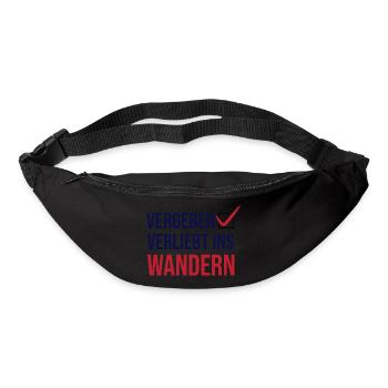 Wanderer Naturliebhaber Wandern Statement Klettern - Gürteltasche - Schwarz - Vorne