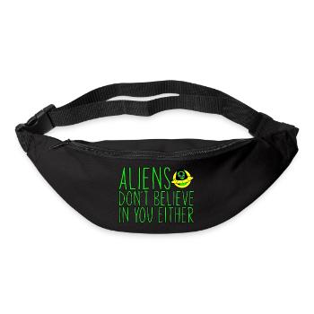 Les extraterrestres ne croient pas en vous non plus 3 - Sac banane - noir - Devant