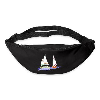 Segelboote - Gürteltasche - Schwarz - Vorne