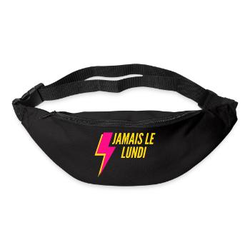 NEVER ON MONDAY T SHIRT - Bum bag - black - Front