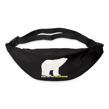 Polar Bear - Don't eat the Yellow Snow - Bum bag - black - Front