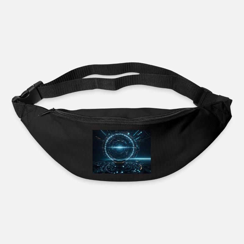 Synthese der Technologie-Zukunft - Gürteltasche - Schwarz