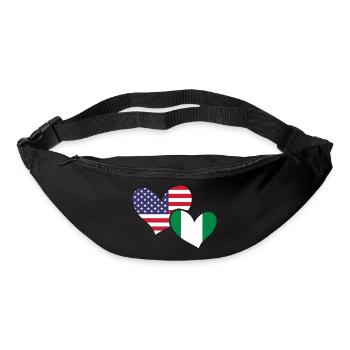 Super couple nigérian américain pour nigérian - Sac banane - noir - Devant