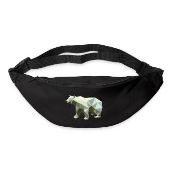 Ours, Polygone, Angulaire, Randonnée, Arbres, Animaux, Montagnes, Nature - Sac banane - noir - Devant