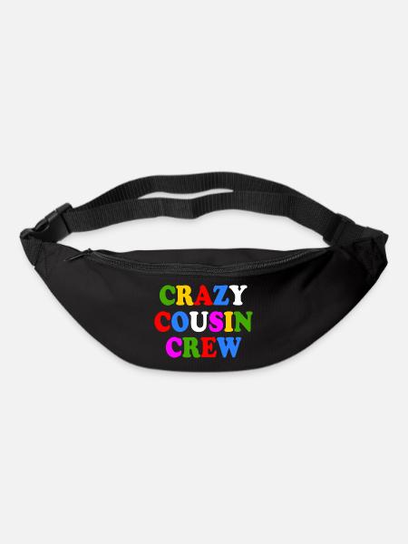 Crazy cousin crew - Gürteltasche - Schwarz