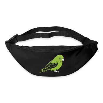 Niedlicher kleiner Wellensittich - Gürteltasche - Schwarz - Vorne
