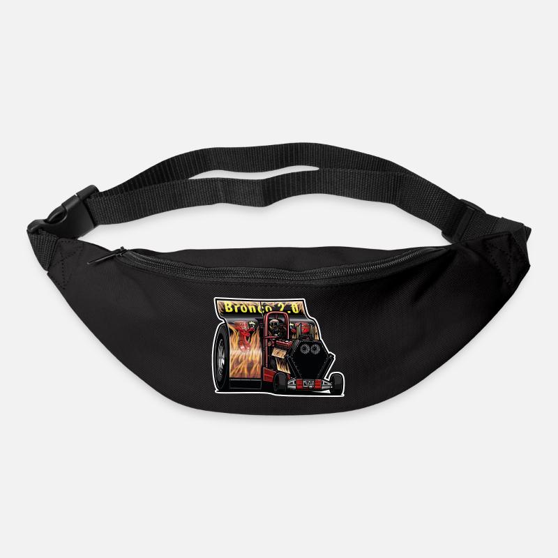 Tractor Pulling // Illustration - Gürteltasche - Schwarz