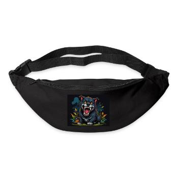 chien - Sac banane - noir - Devant