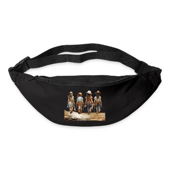 Faschingsverkleidungen, beliebt bei Alt und Jung - Gürteltasche - Schwarz - Vorne