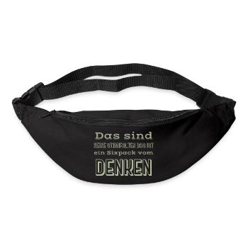 Sixpack saying - Bum bag - black - Front