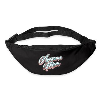 Awesome Mom - Bum bag - black - Front