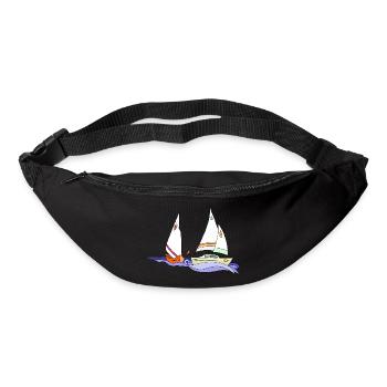 Segelboote - Gürteltasche - Schwarz - Vorne