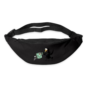 Rabenmutter Muttertag - Gürteltasche - Schwarz - Vorne