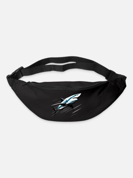 Shark in motion - Bum bag - black