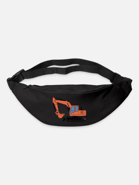 Gelbe Schaufel - Gürteltasche - Schwarz