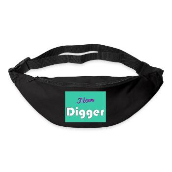 J’adore Digger - Sac banane - noir - Devant