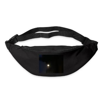 Der Mond mitten in der Nacht leuchtet in der pechschwarzen Nacht auf - Gürteltasche - Schwarz - Vorne