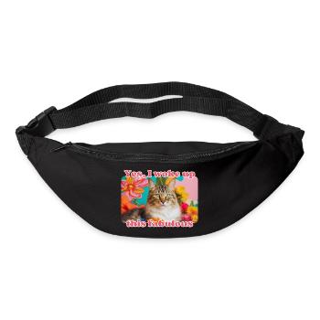 Fabulous Cat - Gürteltasche - Schwarz - Vorne