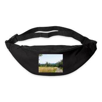 Landwirtschaft Frankfurt am Main Felder Waldgebiet - Gürteltasche - Schwarz - Vorne