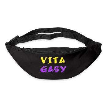 MDG Vita Gasy 01 - Sac banane - noir - Devant