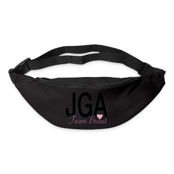 JGA Team Braut - Gürteltasche - Schwarz - Vorne
