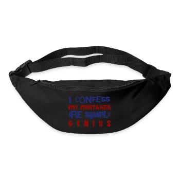 Humorous Confidence Quote Design - Bum bag - black - Front