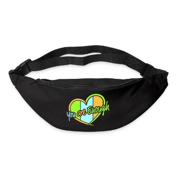 You Are Enough Self Love Motivational Quote - Bum bag - black - Front