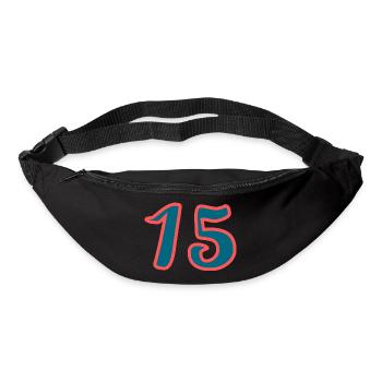 15. 15 ANS. 15e ANNIVERSAIRE. ANNIVERSAIRE 15 ANS. - Sac banane - noir - Devant
