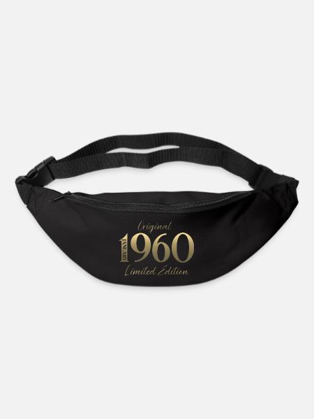 66. Geburtstag Original Januar Jahrgang 1960 - Gürteltasche - Schwarz