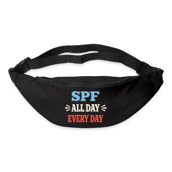 Culture SPF Identité Soins de la peau Humour - Sac banane - noir - Devant