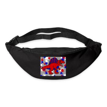 Spinosaurus dino - Bum bag - black - Front